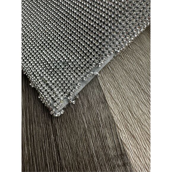 CULT GAIA Hera nano crystal-embellished knotted satin shoulder bag $440 - Picture 8 of 13